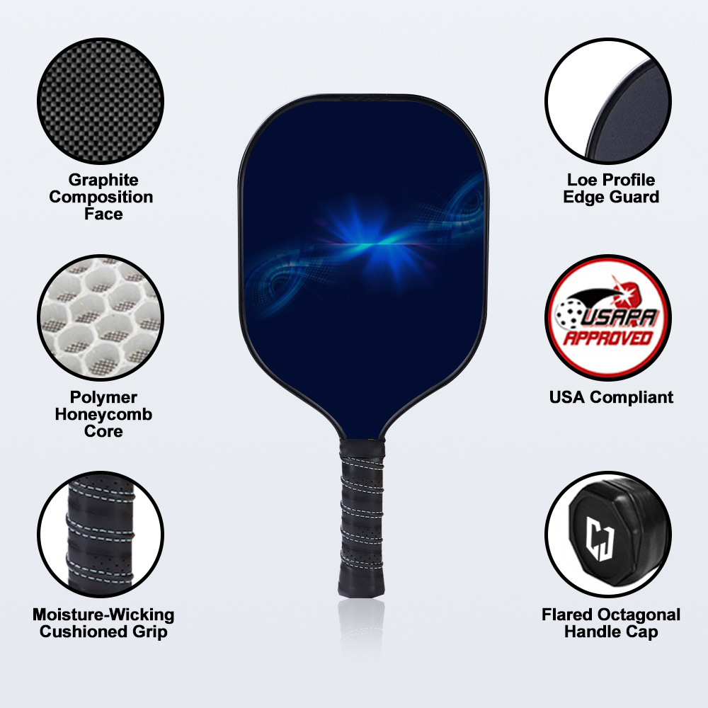 Pagaie de pickleball en fibre de verre