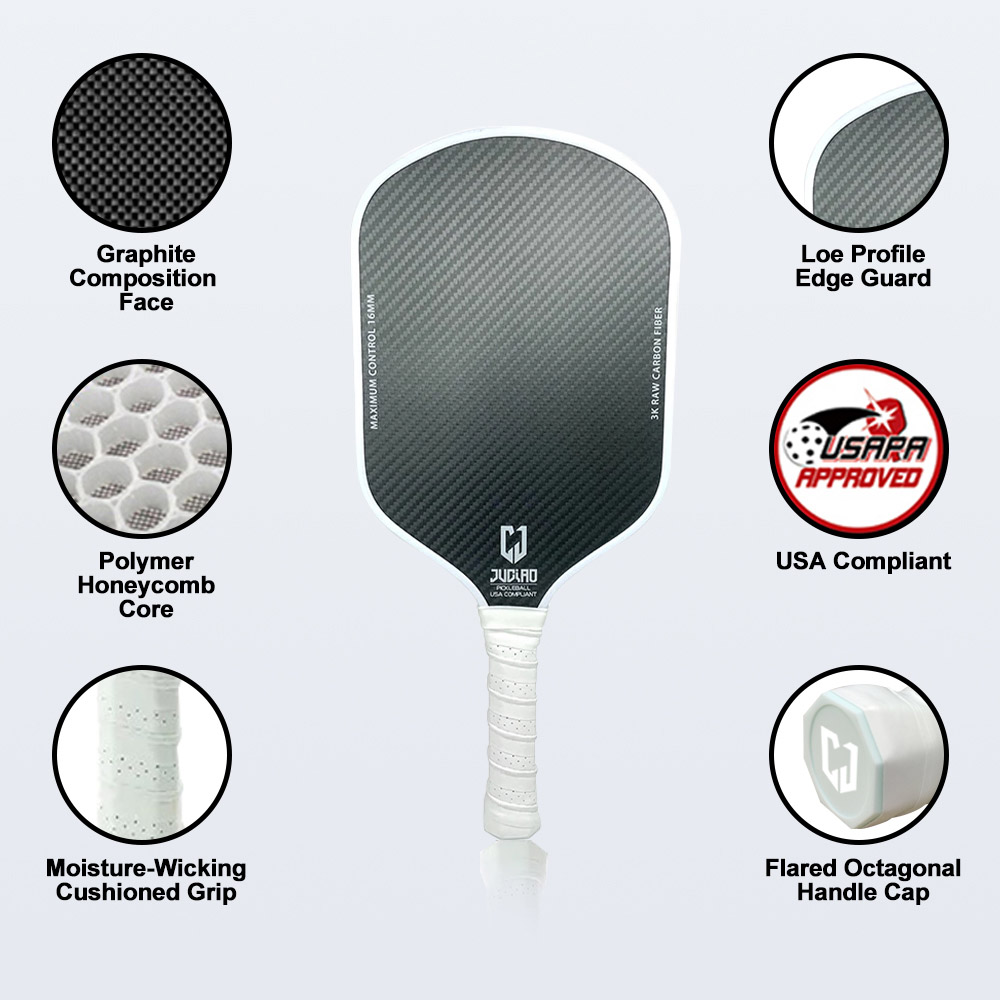 Pagaie de pickleball thermoformée