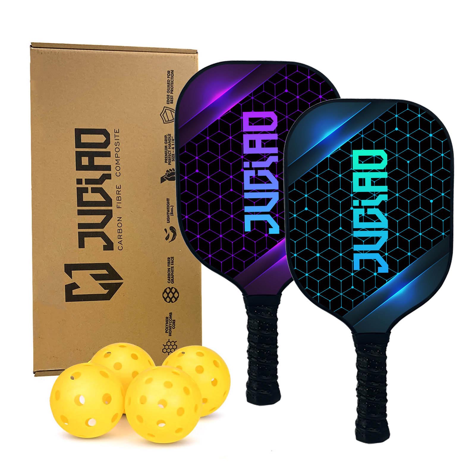 Lot de 2 raquettes de pickleball