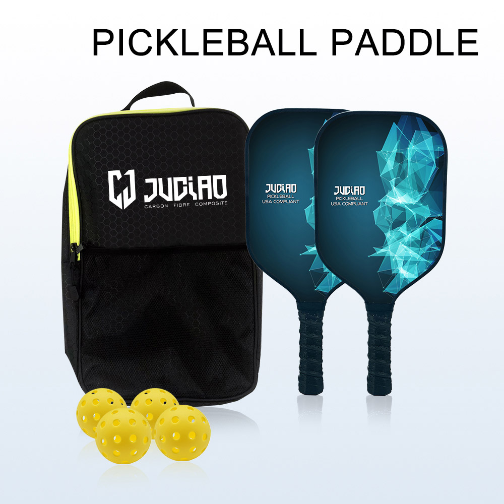 Pagaie de pickleball à surface en fibre de carbone